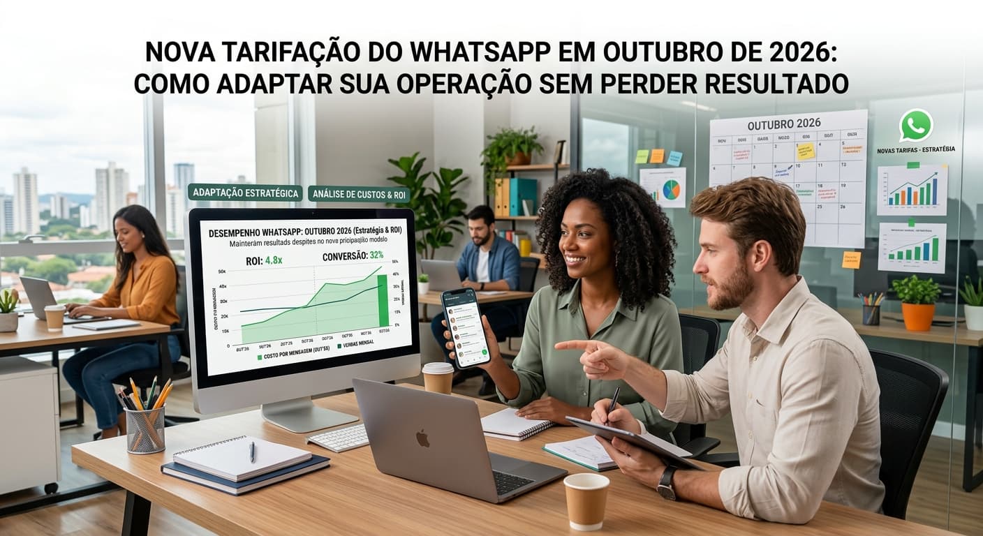 Nova tarifação do WhatsApp em outubro de 2026: como adaptar sua operação sem perder resultado